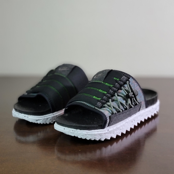 NIKE Asuna SE Crater Slide Limited Black White New - Picture 4 of 12